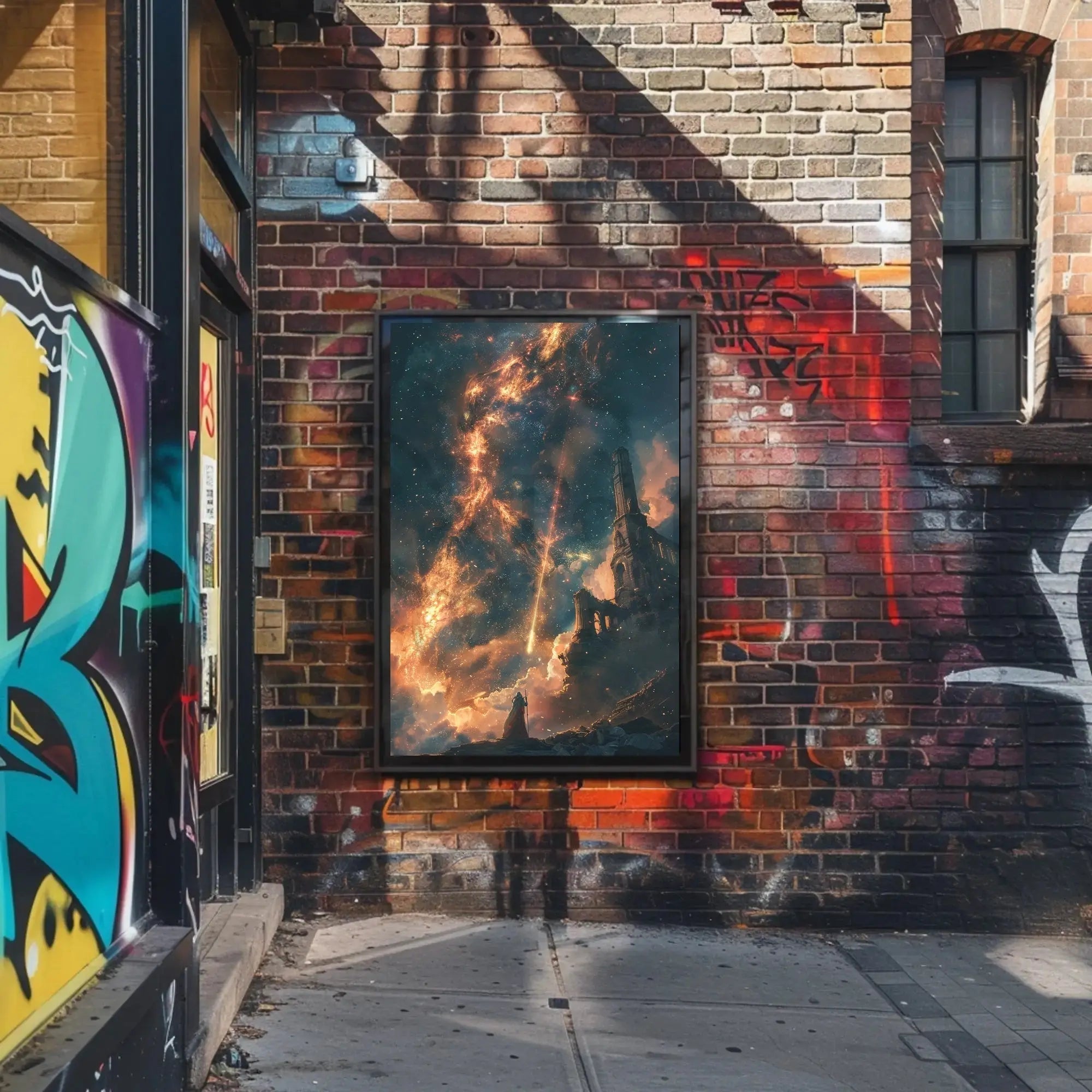 Mystical Cosmic Adventure Surrealism Futuristic Sci-Fi Poster PosterGoat