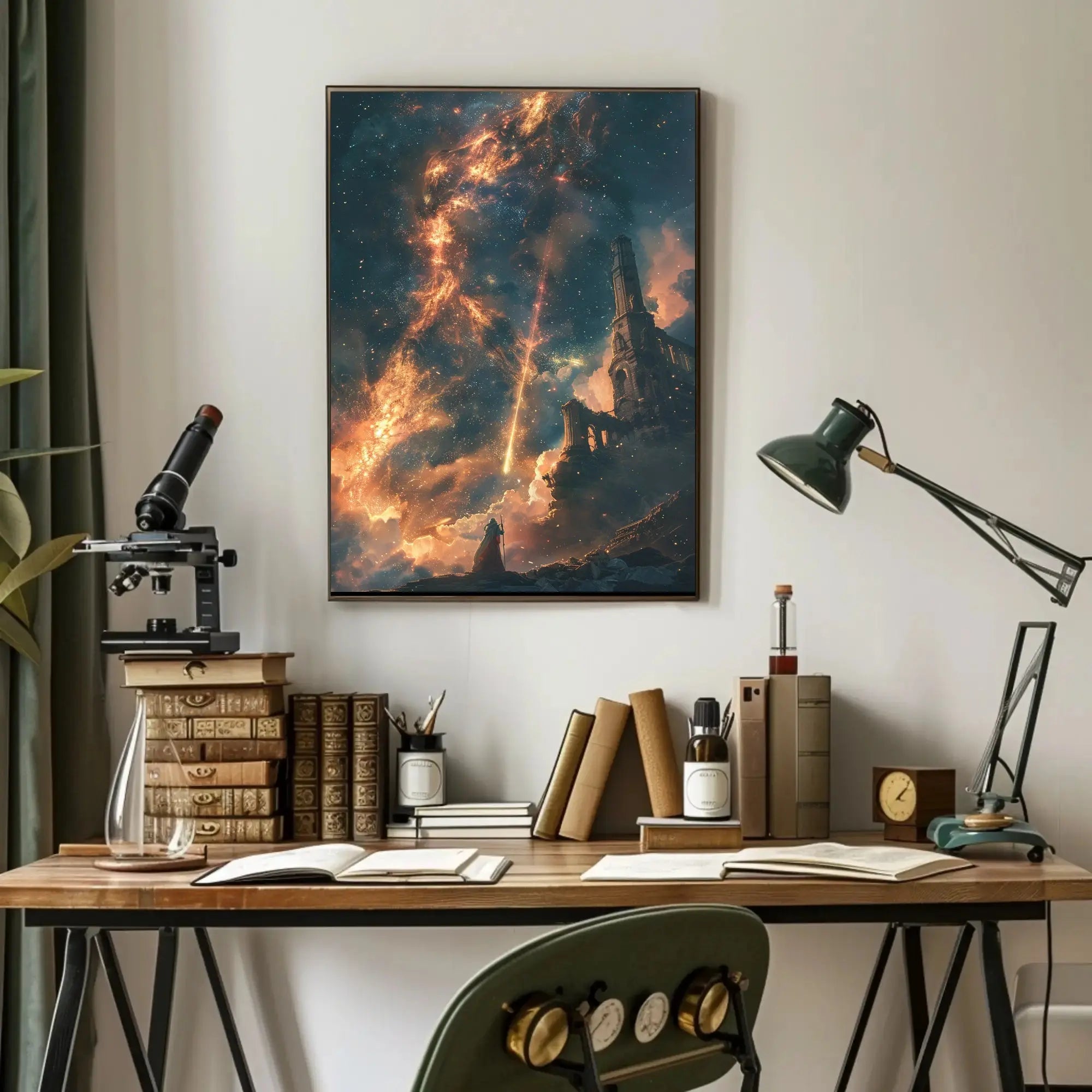 Mystical Cosmic Adventure Surrealism Futuristic Sci-Fi Poster PosterGoat