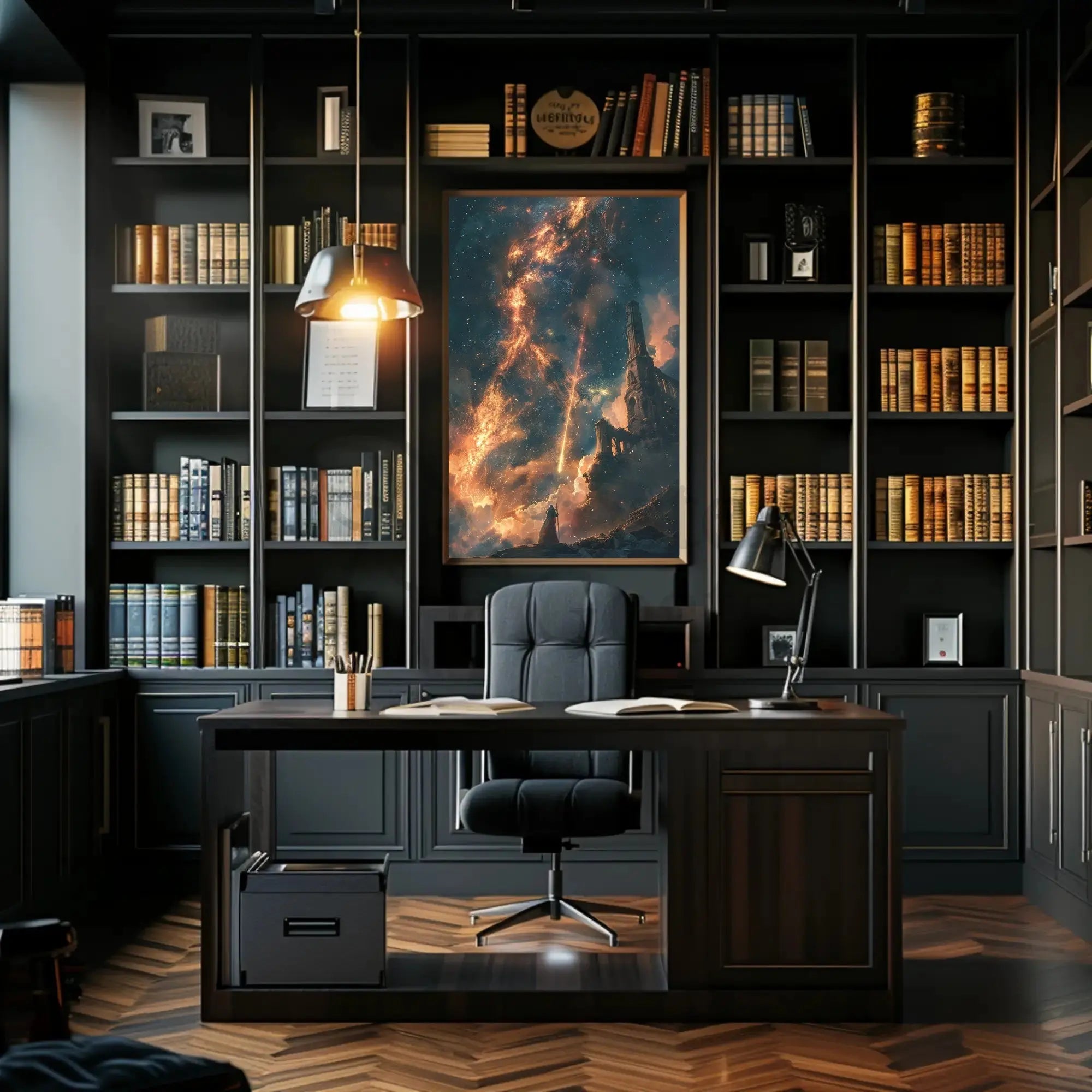 Mystical Cosmic Adventure Surrealism Futuristic Sci-Fi Poster PosterGoat