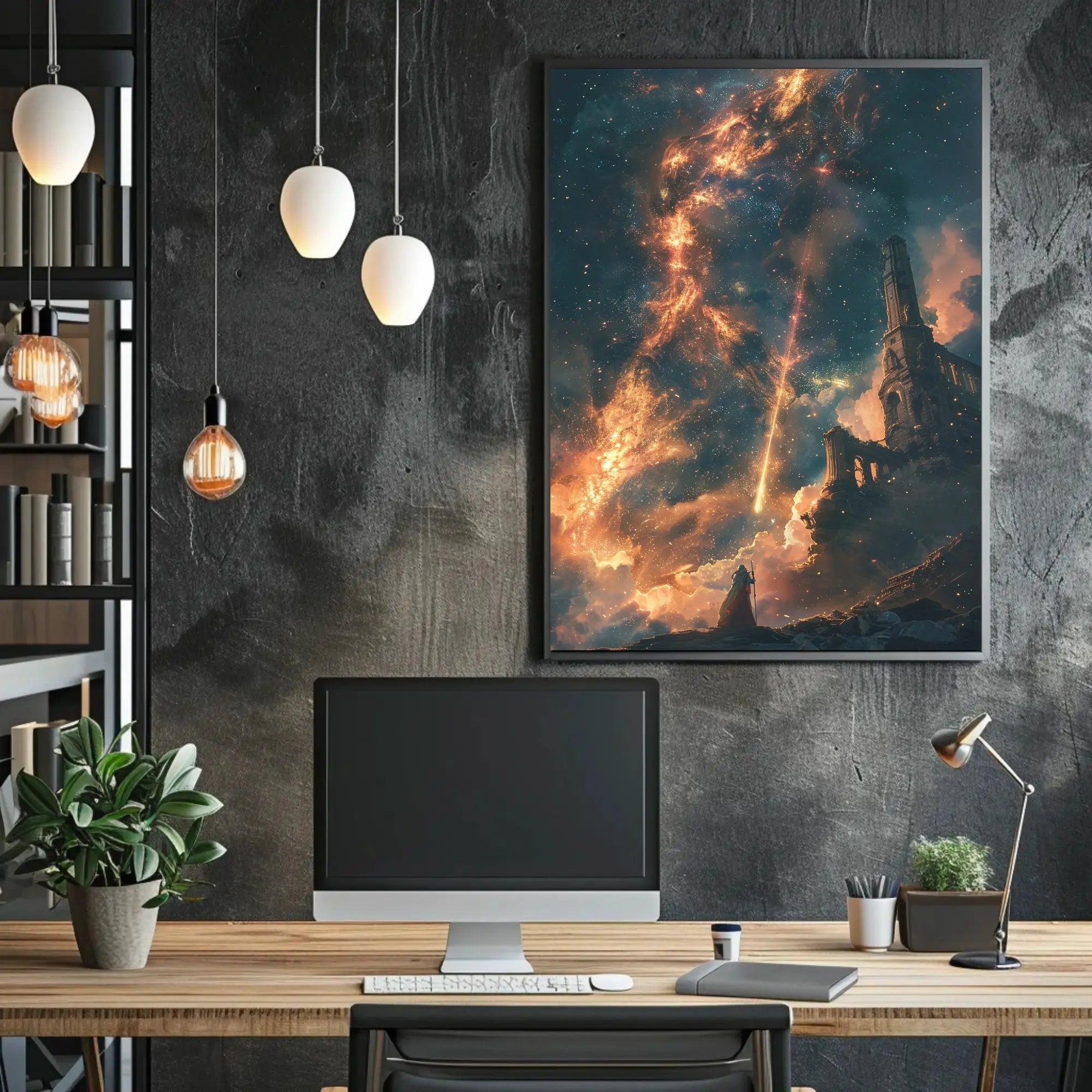 Mystical Cosmic Adventure Surrealism Futuristic Sci-Fi Poster PosterGoat