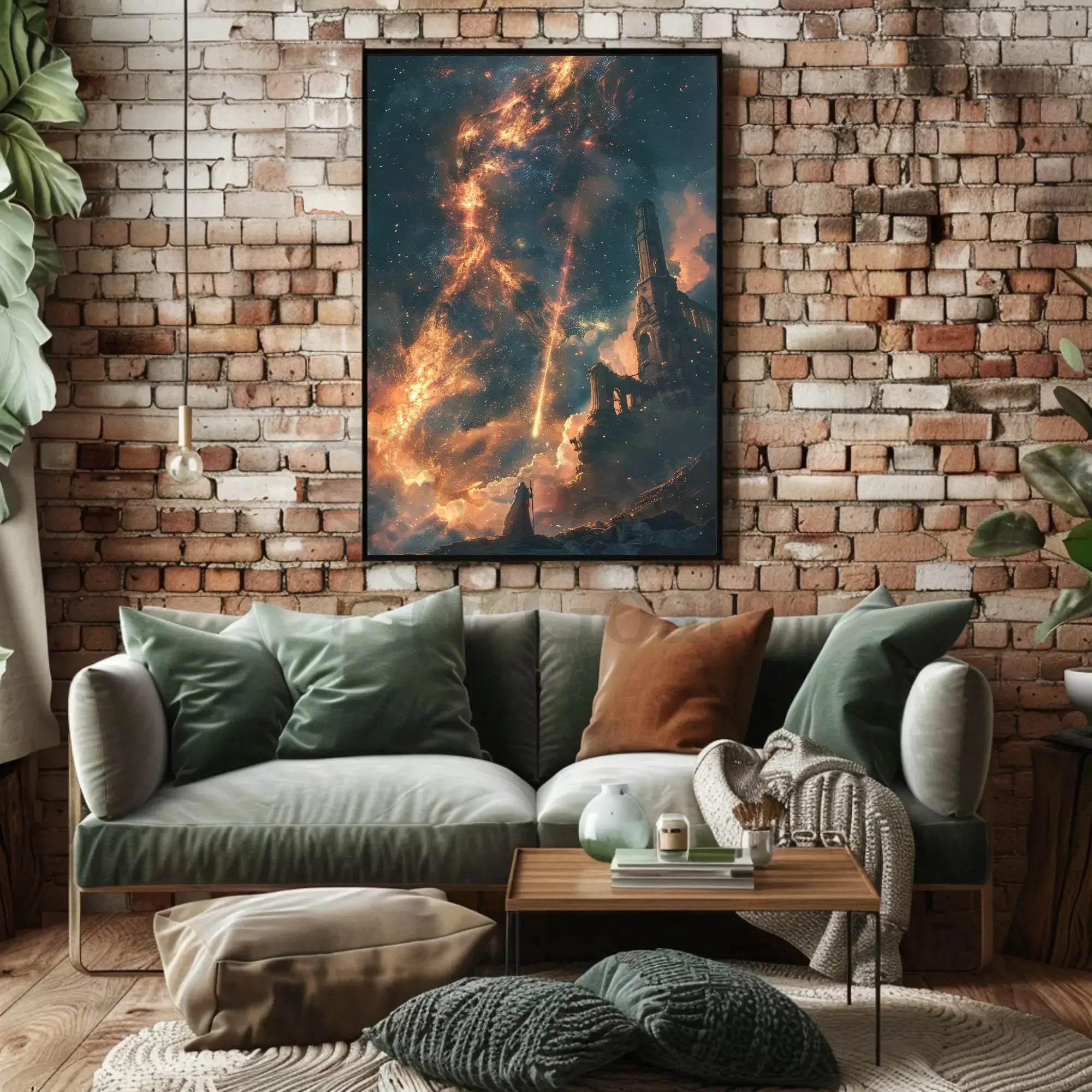 Mystical Cosmic Adventure Surrealism Futuristic Sci-Fi Poster PosterGoat