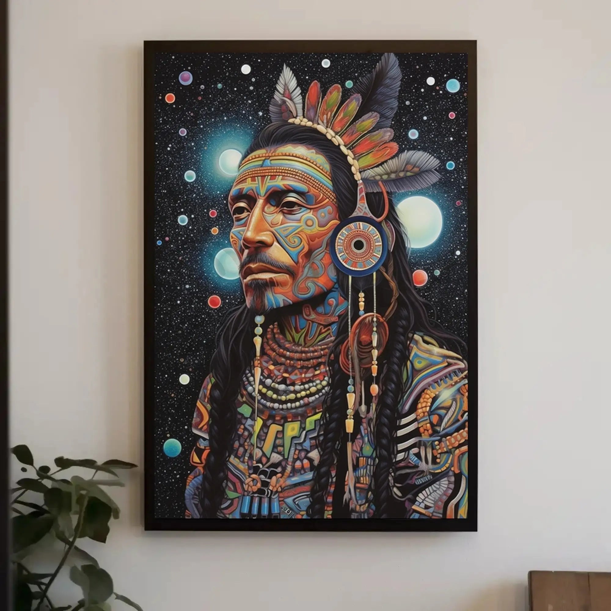 Mystical Cosmic Tribal Heritage Poster PosterGoat