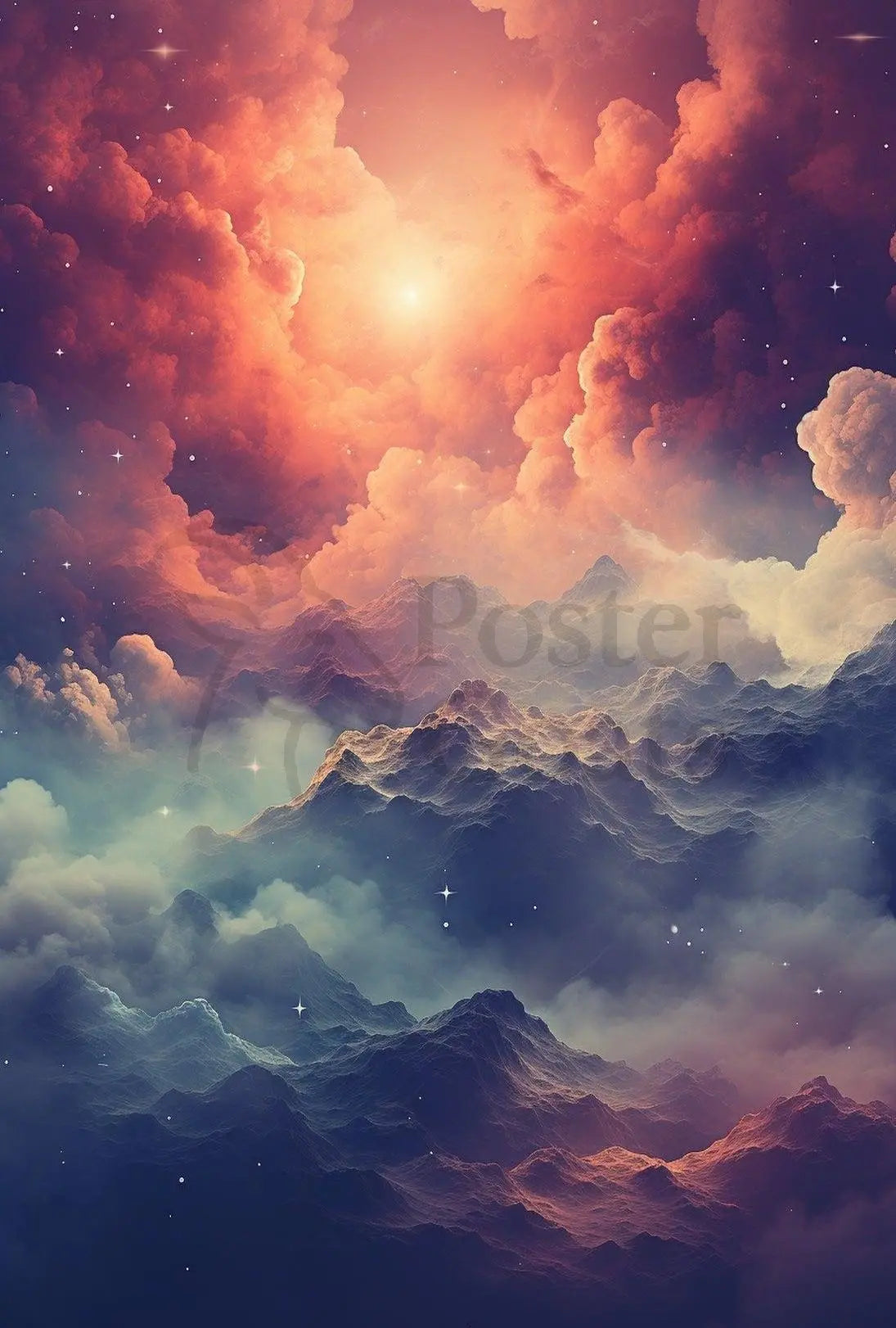 Mystical Dreamscape Surreal Landscape Abstract Artistic Poster PosterGoat