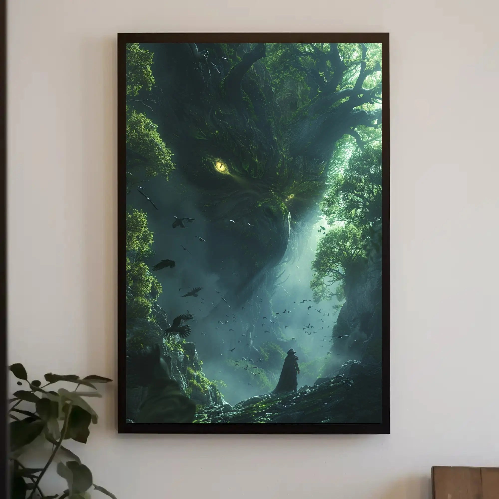 Mystical Forest Guardian Art Print: Abstract, Artistic, or Pop Culture Poster PosterGoat