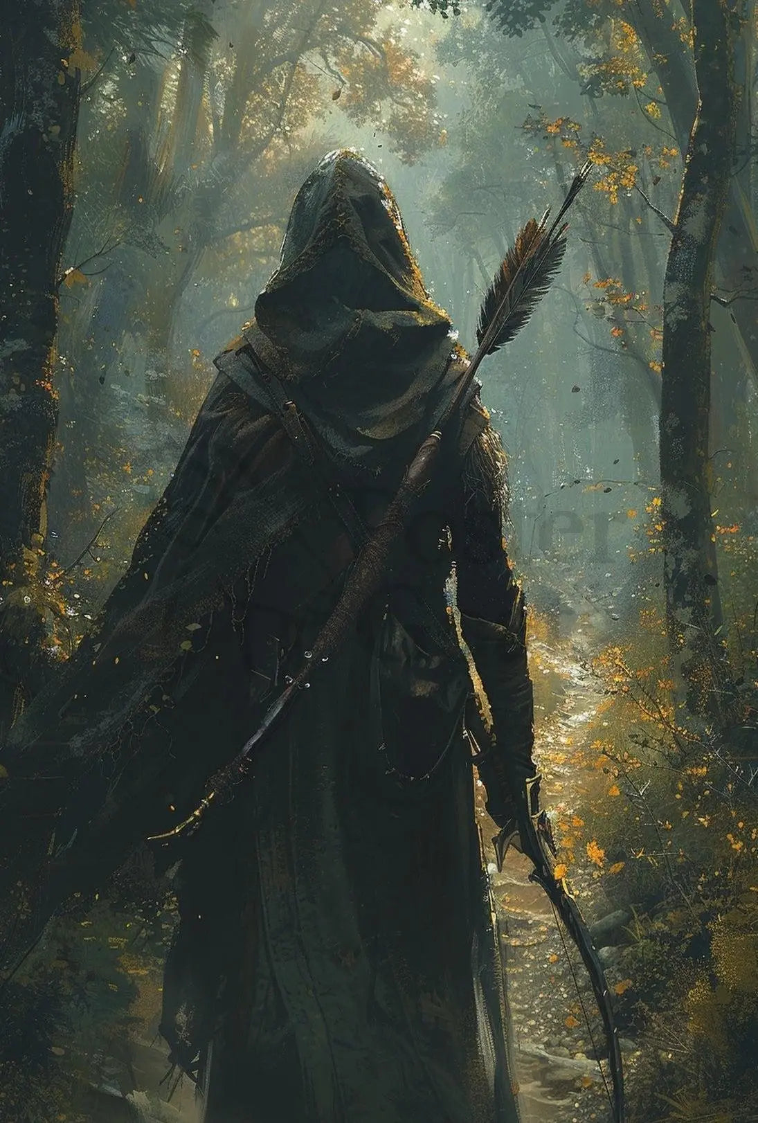 Mystical Forest Ranger Adventure – Artistic Poster PosterGoat