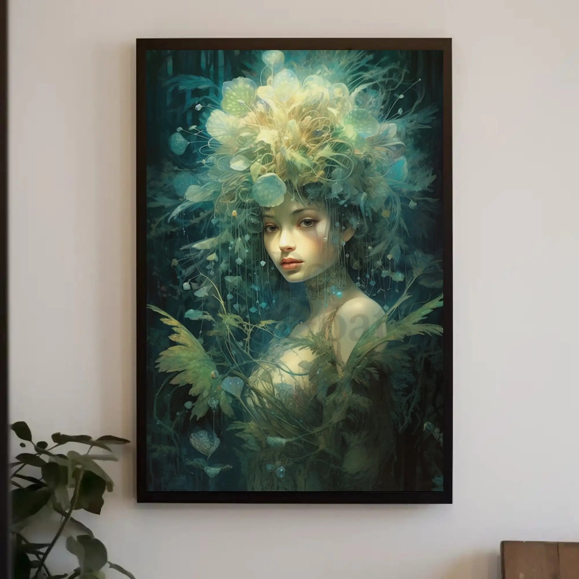 Mystical Forest Spirit Enchantment Artistic Poster PosterGoat