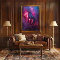 Mystical Hand in Vivid Smoke Artistic Fantasy Poster PosterGoat