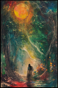 Mystical Journey Through Enchanted Forest Fantasy or Mythology Poster PosterGoat