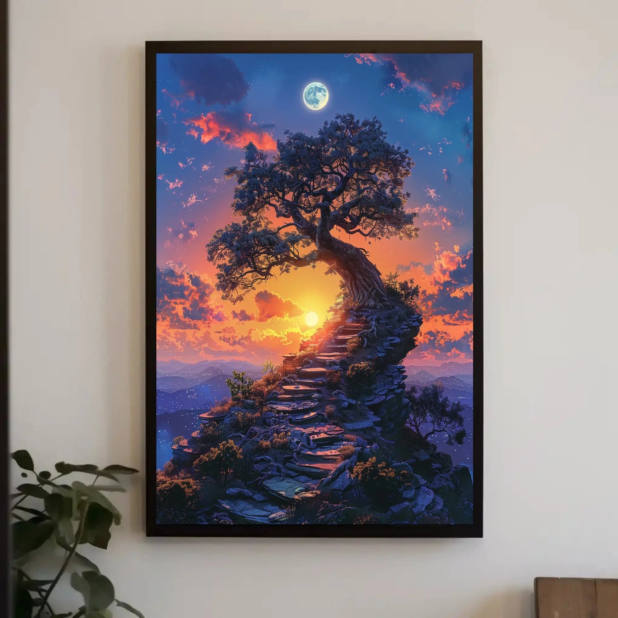 Mystical Journey to Enlightenment Fantasy Art Poster PosterGoat