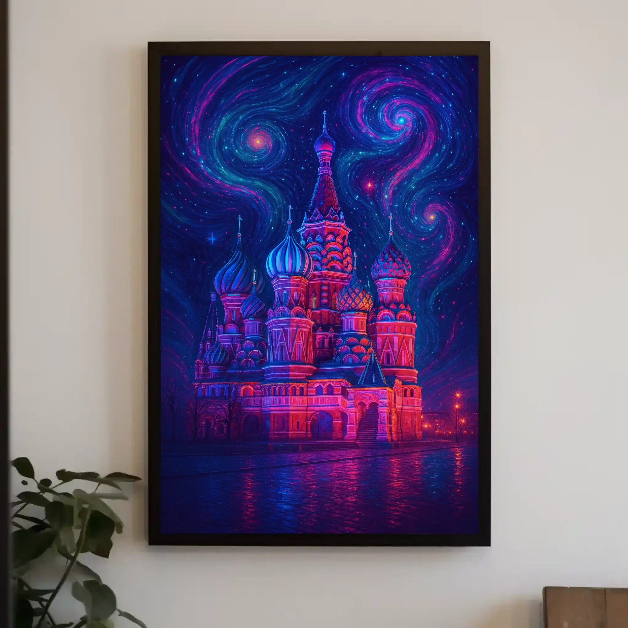Mystical Russian Cathedral Surreal Dreamscape Artistic Poster PosterGoat