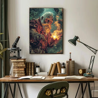 Mystical Wizard Fantasy Art Poster - Abstract, Artistic, or Pop Culture Poster PosterGoat