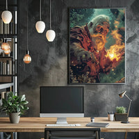 Mystical Wizard Fantasy Art Poster - Abstract, Artistic, or Pop Culture Poster PosterGoat