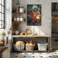 Mystical Wizard Fantasy Art Poster - Abstract, Artistic, or Pop Culture Poster PosterGoat