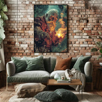 Mystical Wizard Fantasy Art Poster - Abstract, Artistic, or Pop Culture Poster PosterGoat
