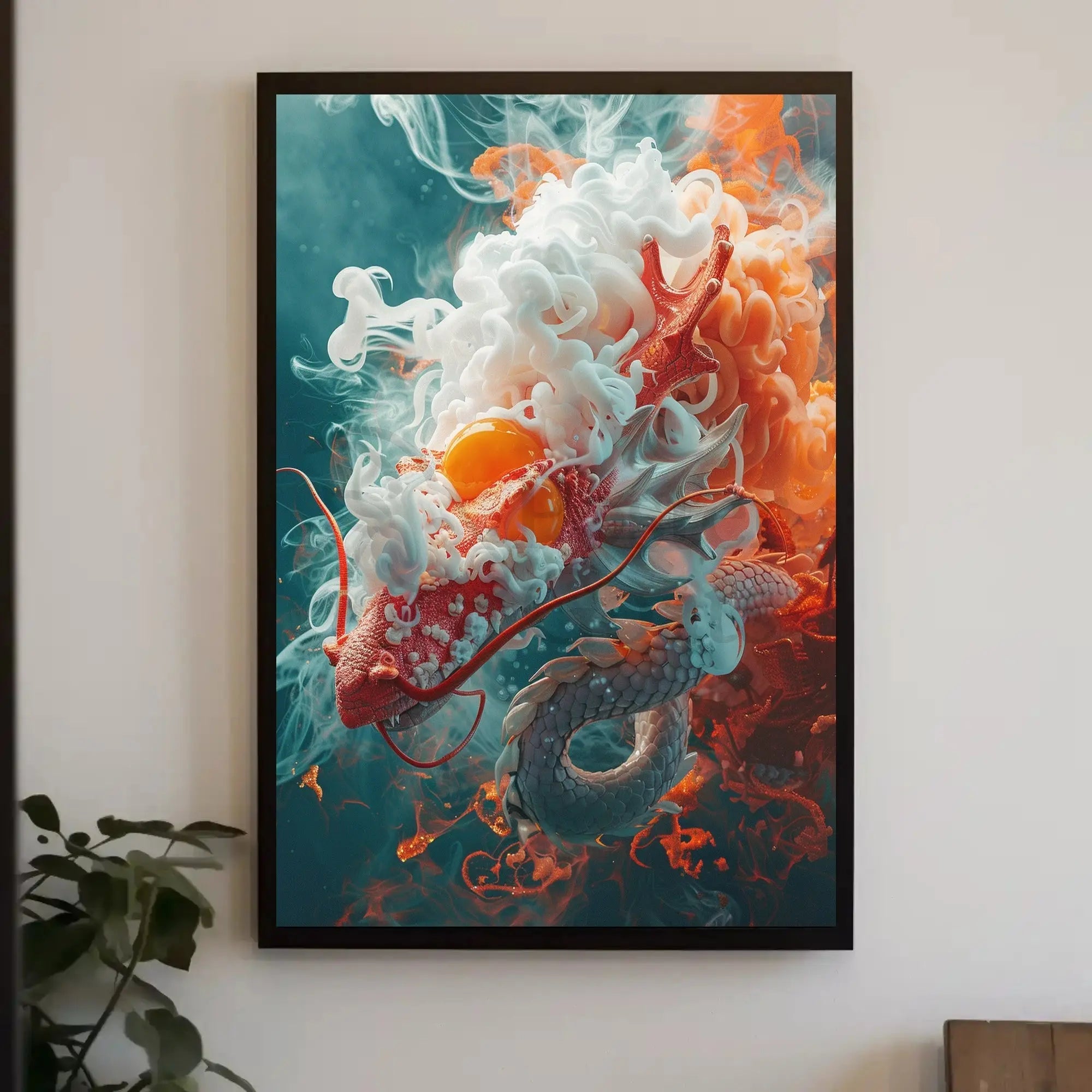 Mythical Dragon Artwork Poster: Cultural or Heritage Poster PosterGoat