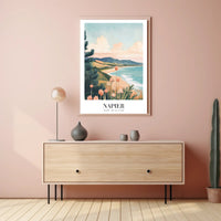 Napier's Coastal Beauty Vintage-Inspired Travel Poster PosterGoat