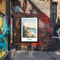 Napier's Coastal Beauty Vintage-Inspired Travel Poster PosterGoat