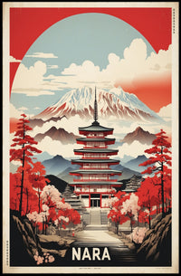 Nara's Traditional Charm: Travel Poster PosterGoat