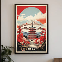 Nara's Traditional Charm: Travel Poster PosterGoat