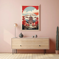 Nara's Traditional Charm: Travel Poster PosterGoat