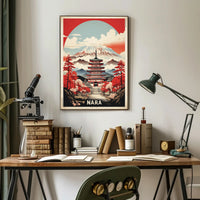 Nara's Traditional Charm: Travel Poster PosterGoat