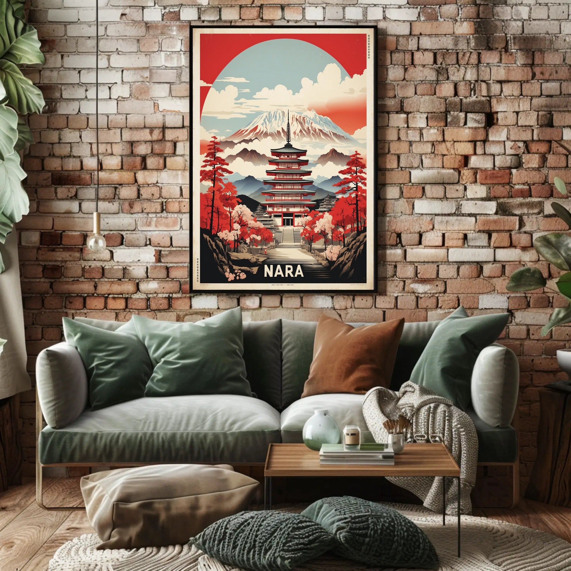 Nara's Traditional Charm: Travel Poster PosterGoat