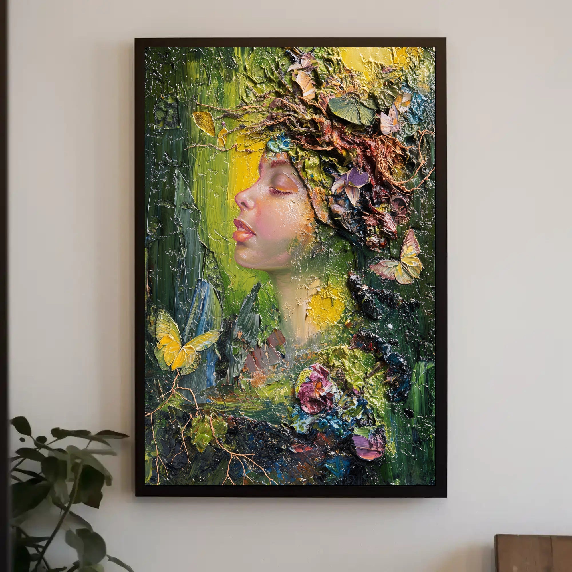 Nature's Transformation Artistic Poster PosterGoat