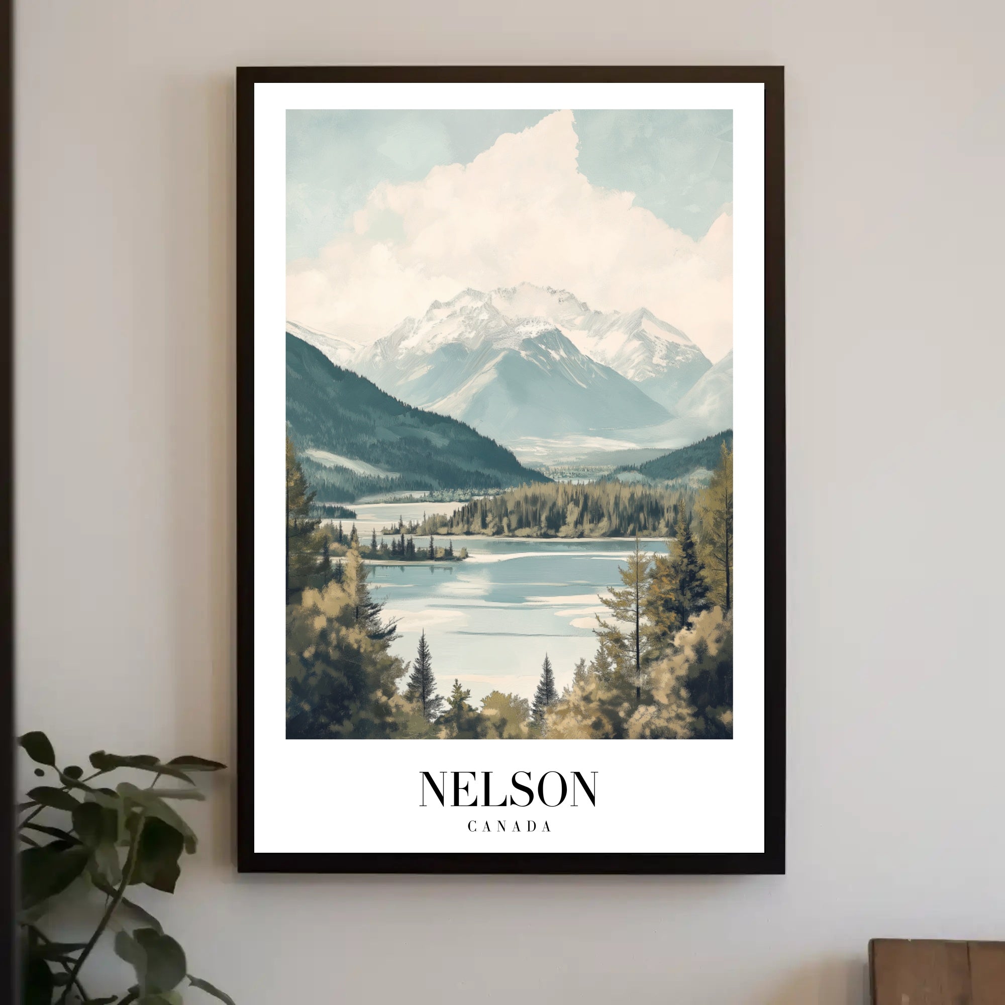 Nelson Canada Scenic Landscape Travel Poster PosterGoat
