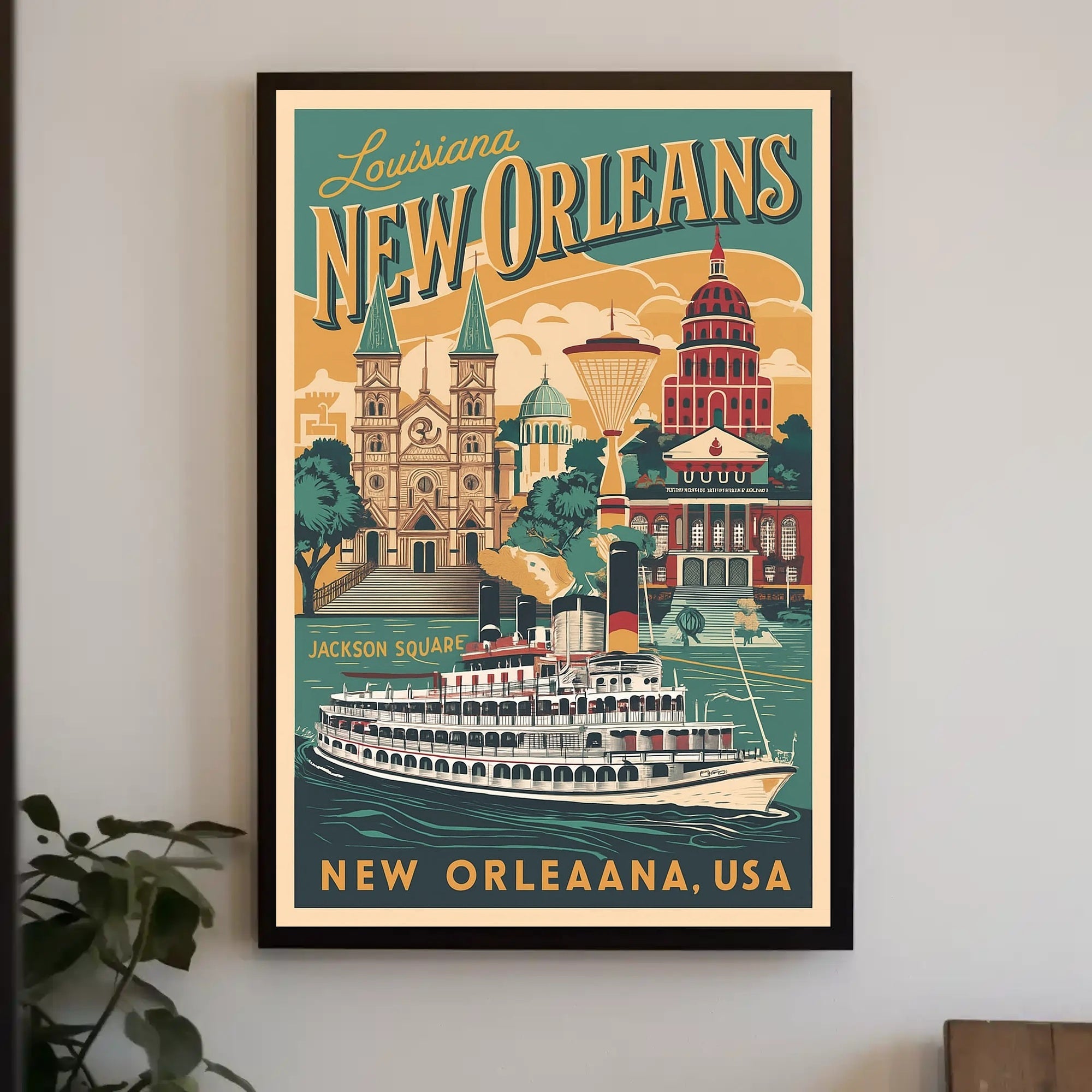 New Orleans Vintage Travel Poster PosterGoat