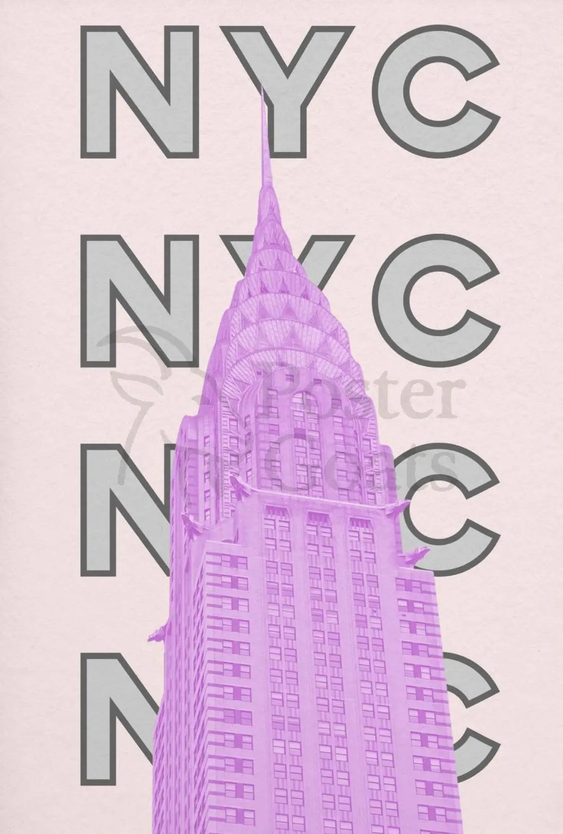 New York City Chrysler Building Iconic Travel Poster PosterGoat