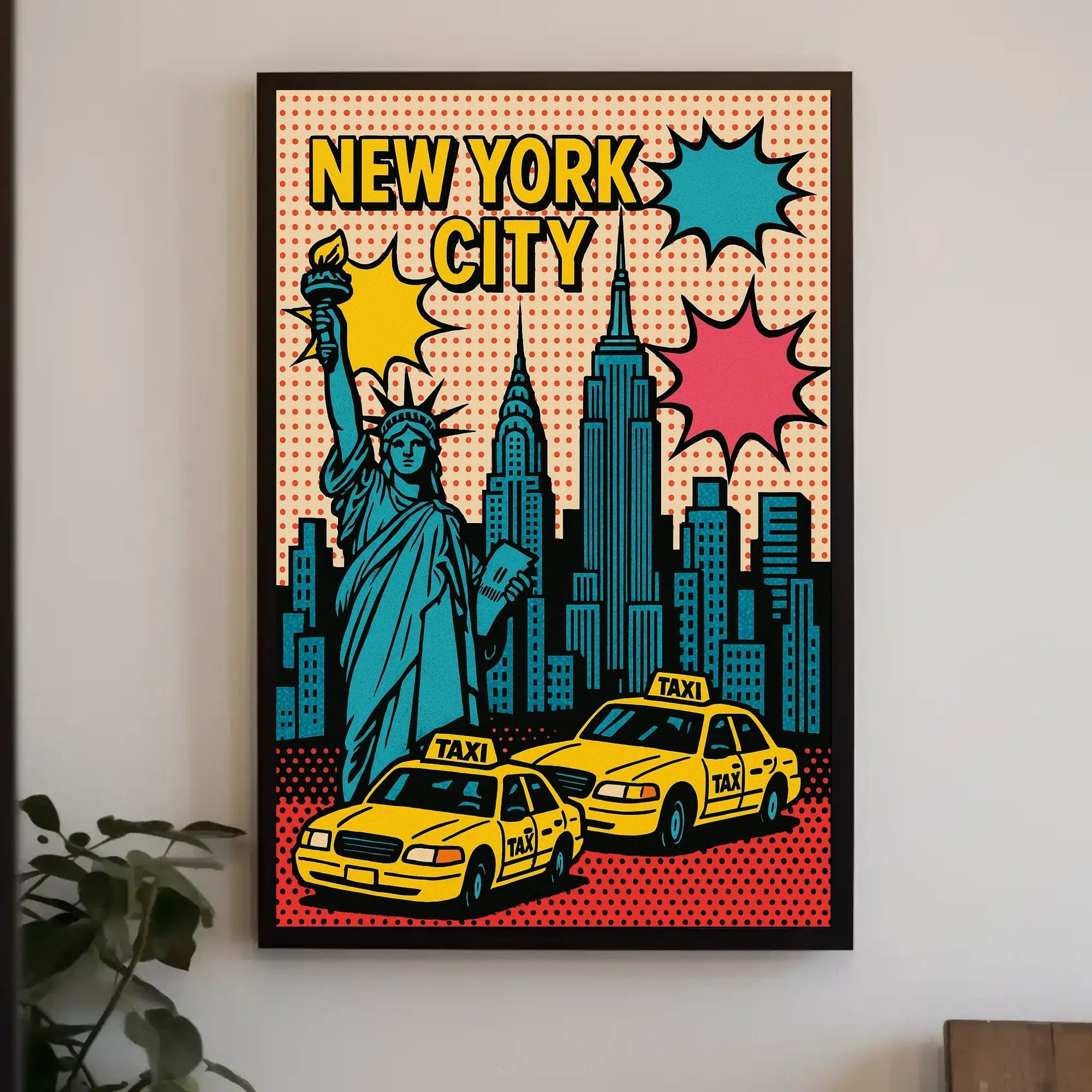 New York City Pop Art Urban or Cityscape Poster PosterGoat