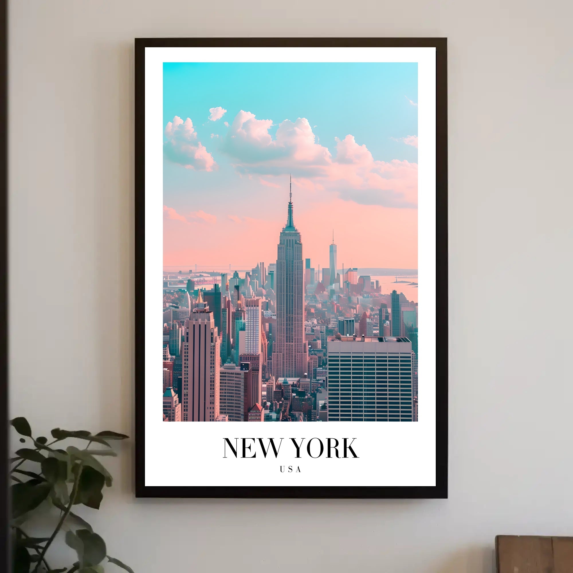 New York City Skyline Ethereal Urban or Cityscape Poster PosterGoat