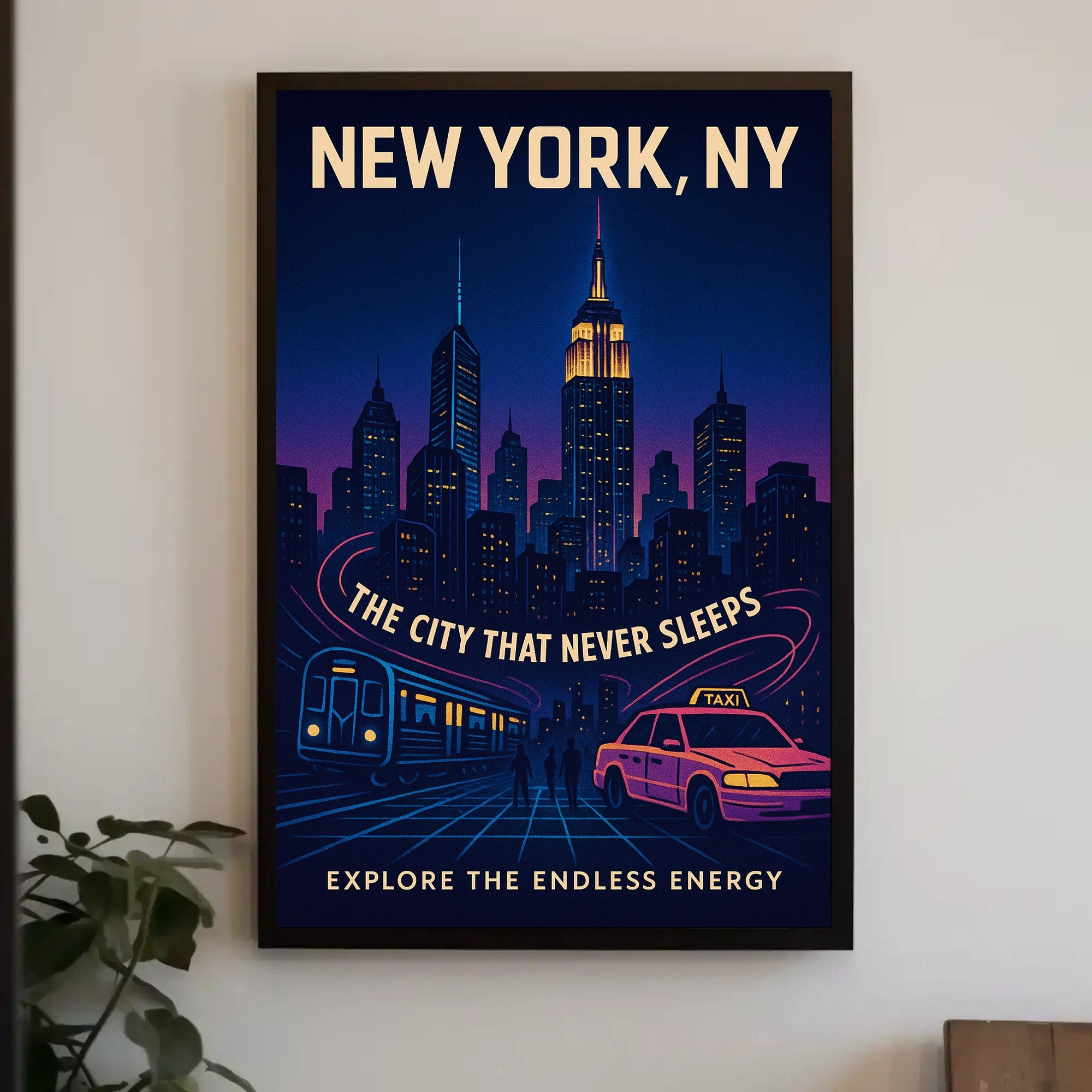New York City The City That Never Sleeps Poster PosterGoat
