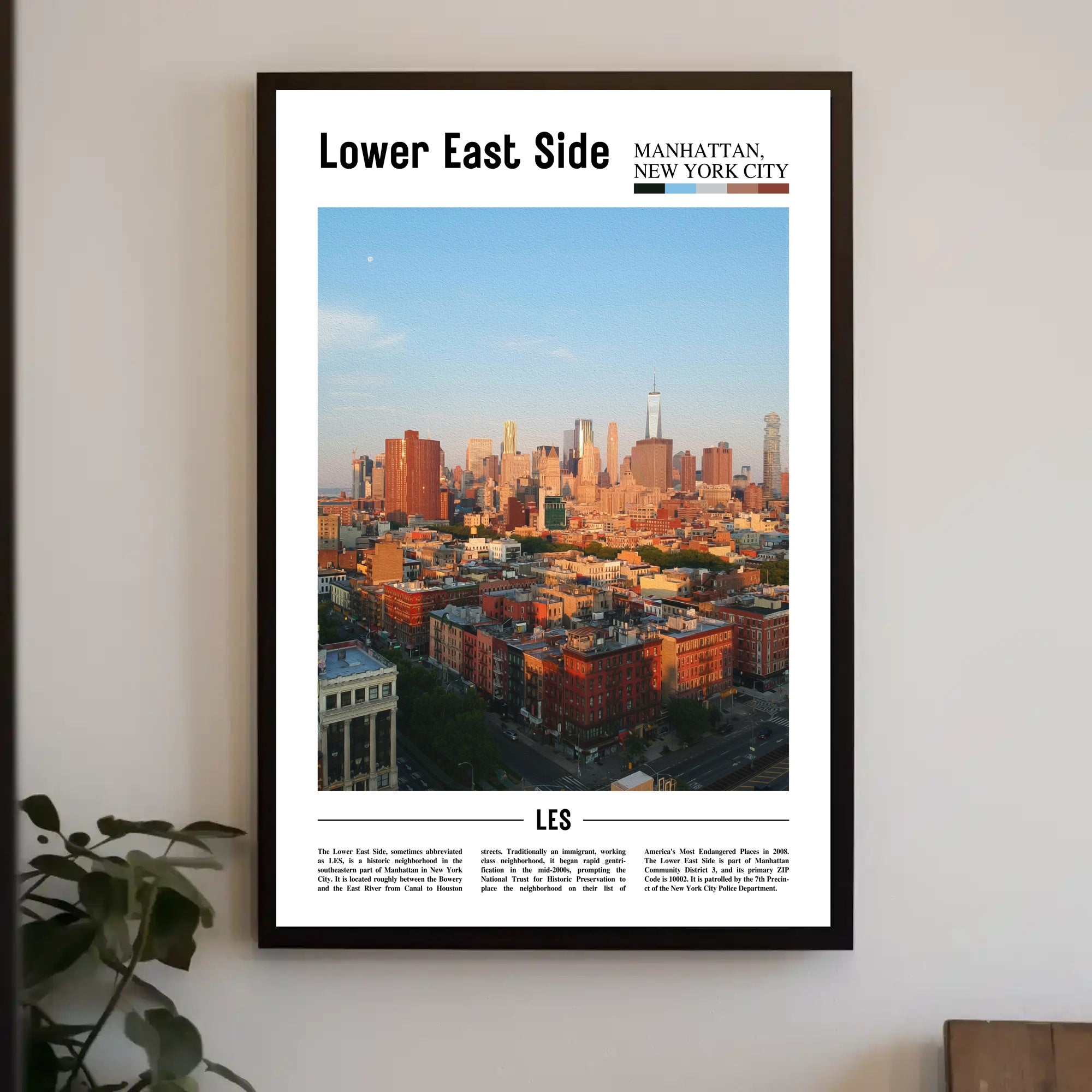 New York City Urban Landscape Travel Poster PosterGoat