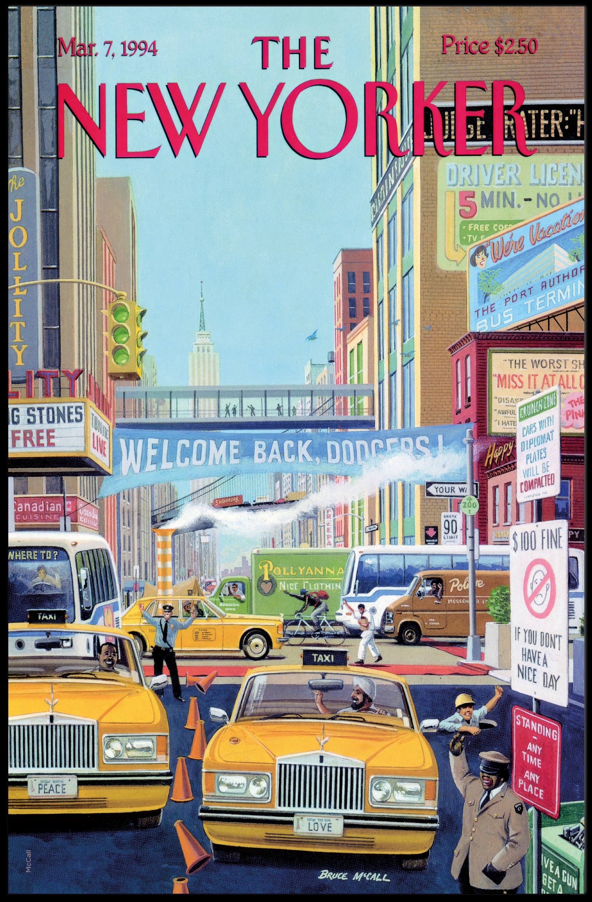 New York City Urban Scene Poster Circa 1994 Travel Poster PosterGoat