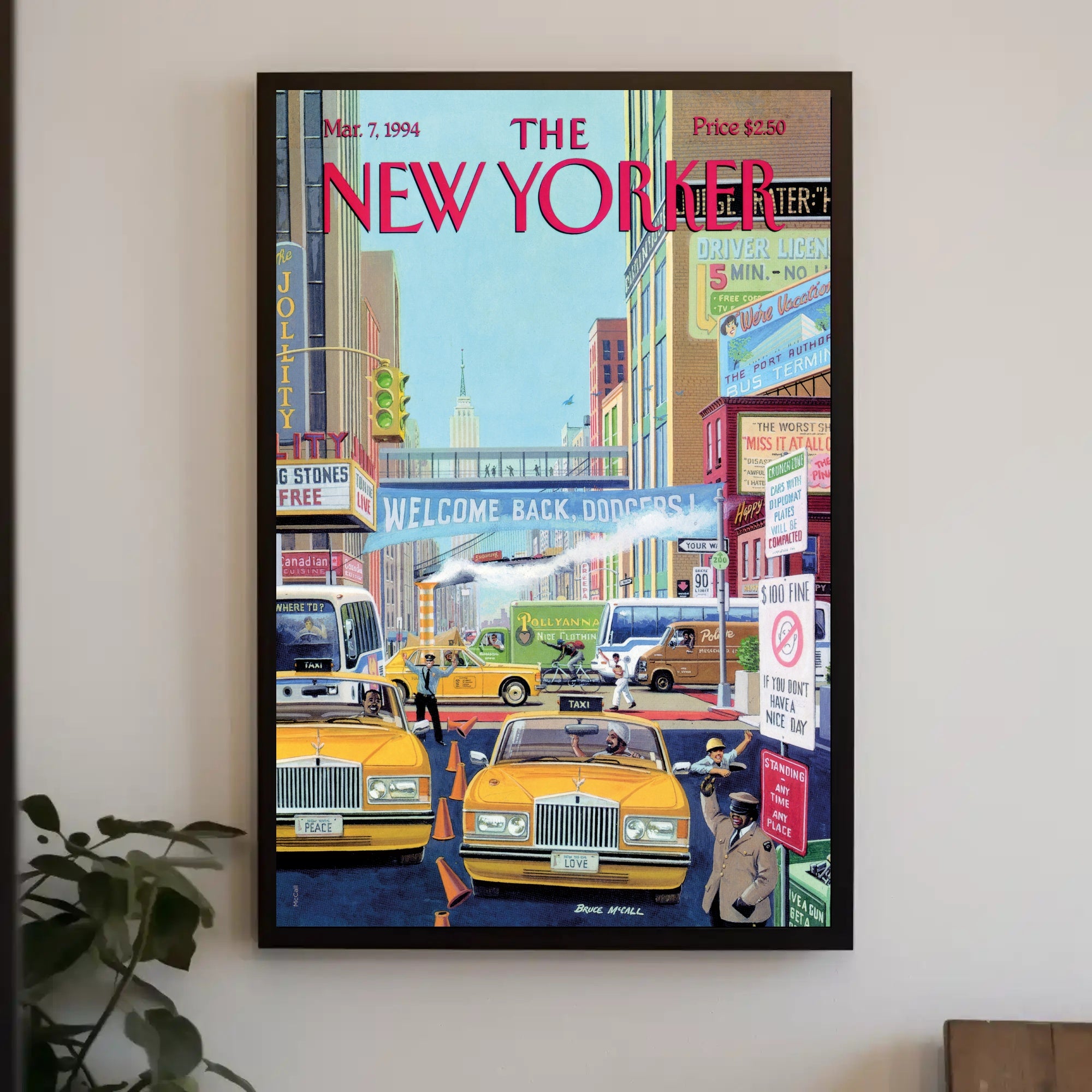 New York City Urban Scene Poster Circa 1994 Travel Poster PosterGoat