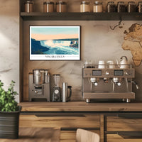 Niagara Falls Vintage Travel Illustration Poster PosterGoat