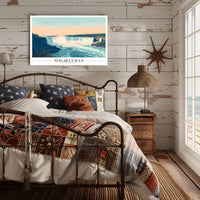 Niagara Falls Vintage Travel Illustration Poster PosterGoat