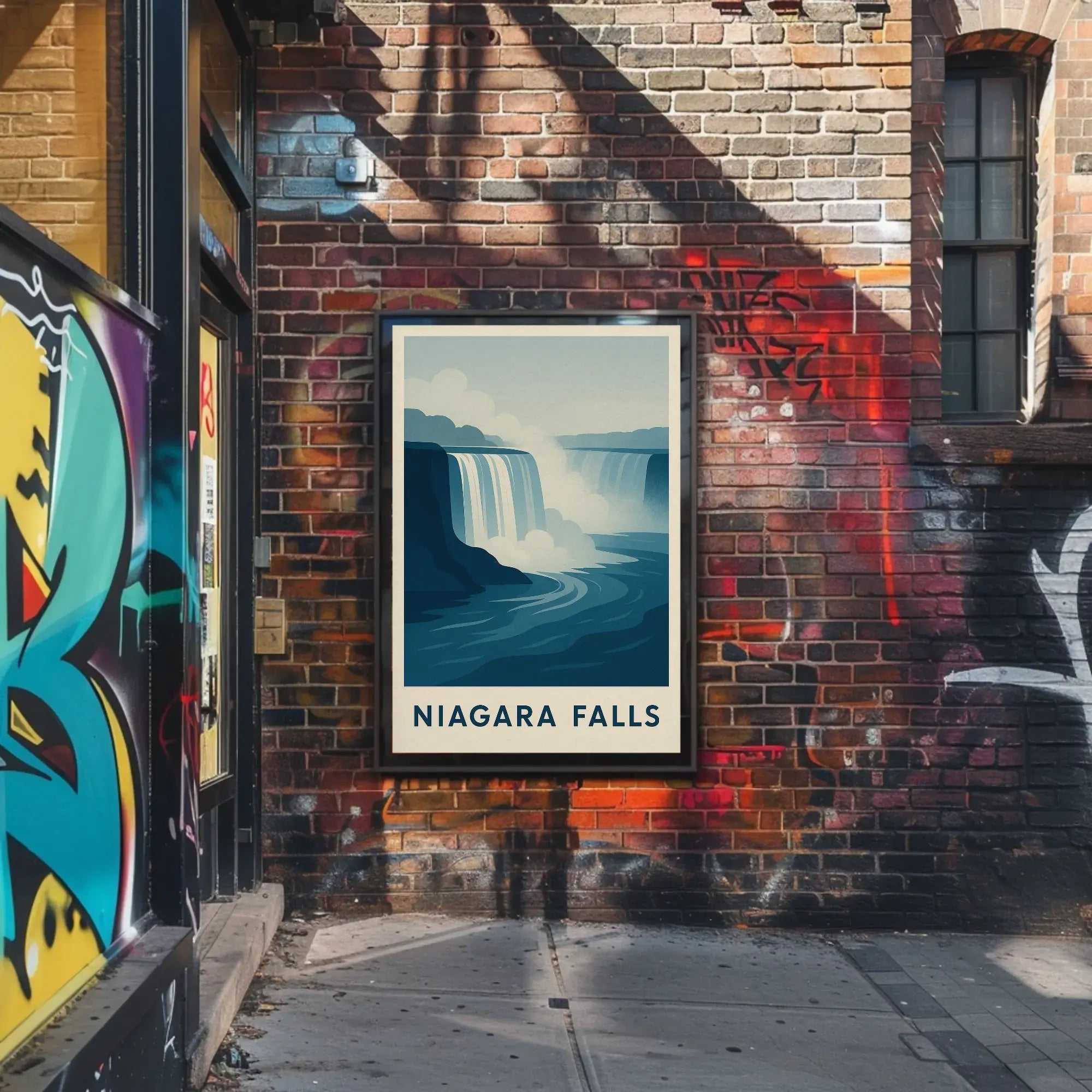 Niagara Falls Vintage Travel Masterpiece Poster PosterGoat