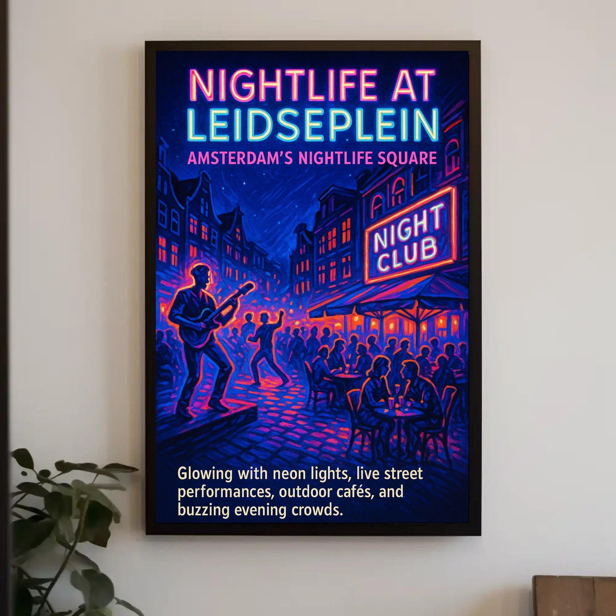 Nightlife at Leidseplein Poster PosterGoat