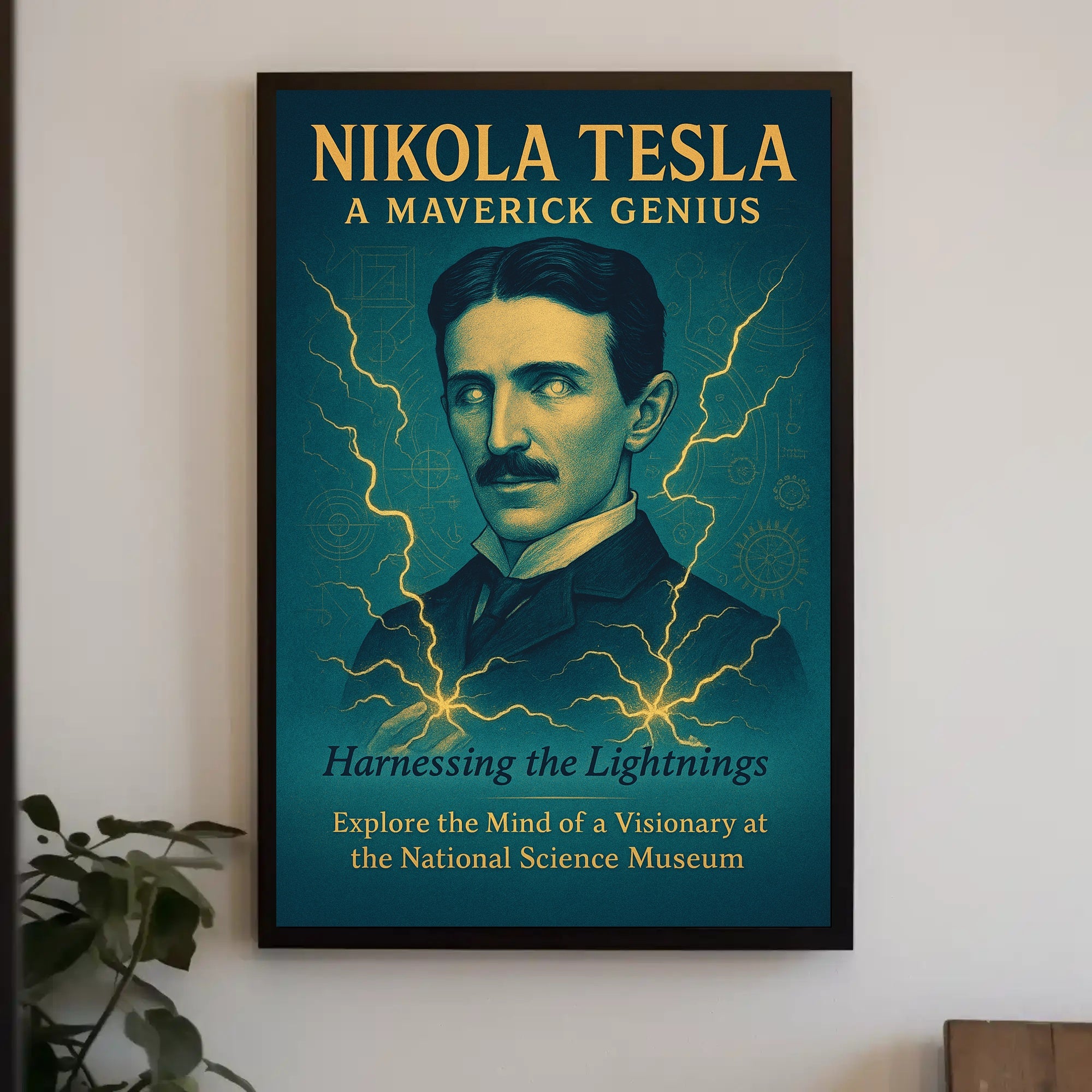 Nikola Tesla A Maverick Genius Poster PosterGoat