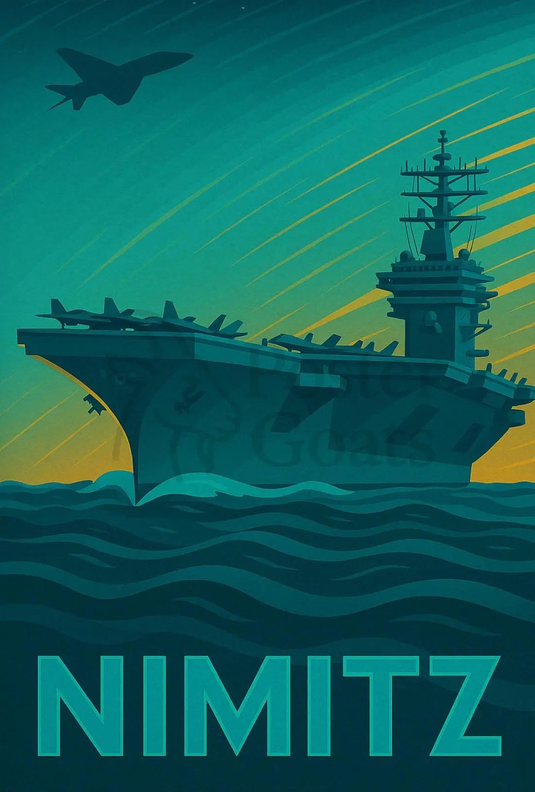 Nimitz Aircraft Carrier Poster PosterGoat