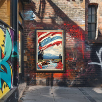 North Carolina Scenic Landscape Travel Poster PosterGoat