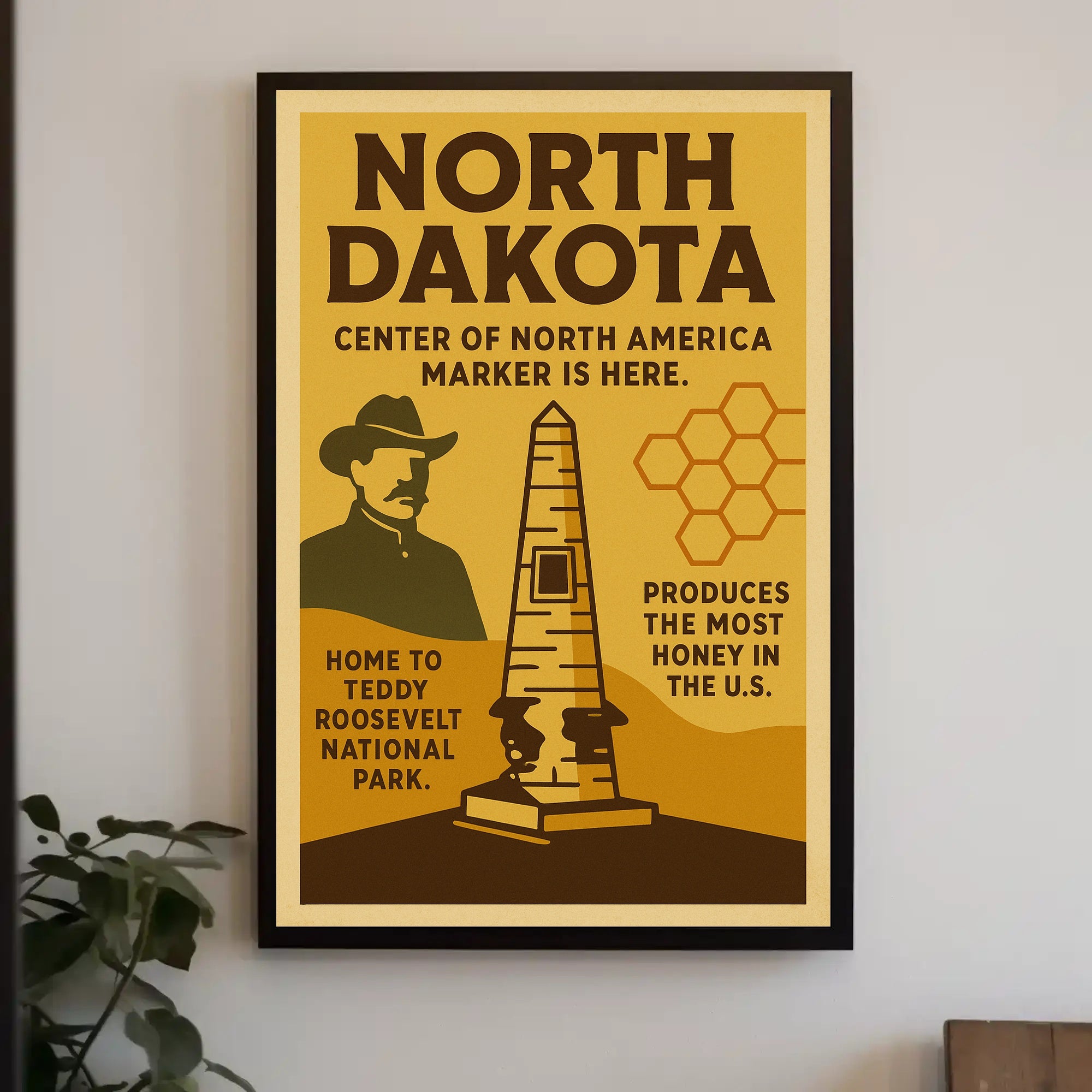 North Dakota Highlights Poster PosterGoat