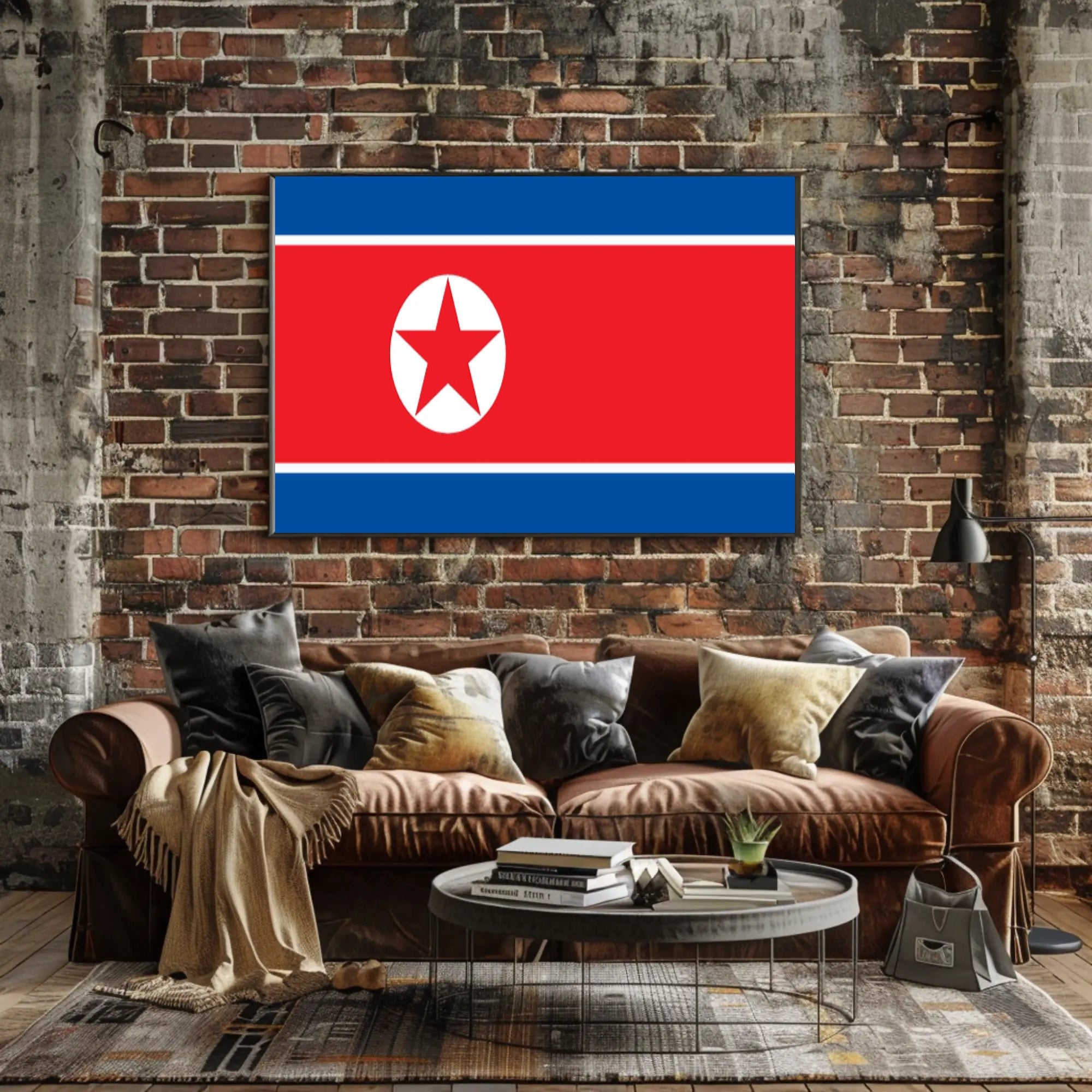 North Korean Flag Symbolism: Country Flag Poster PosterGoat