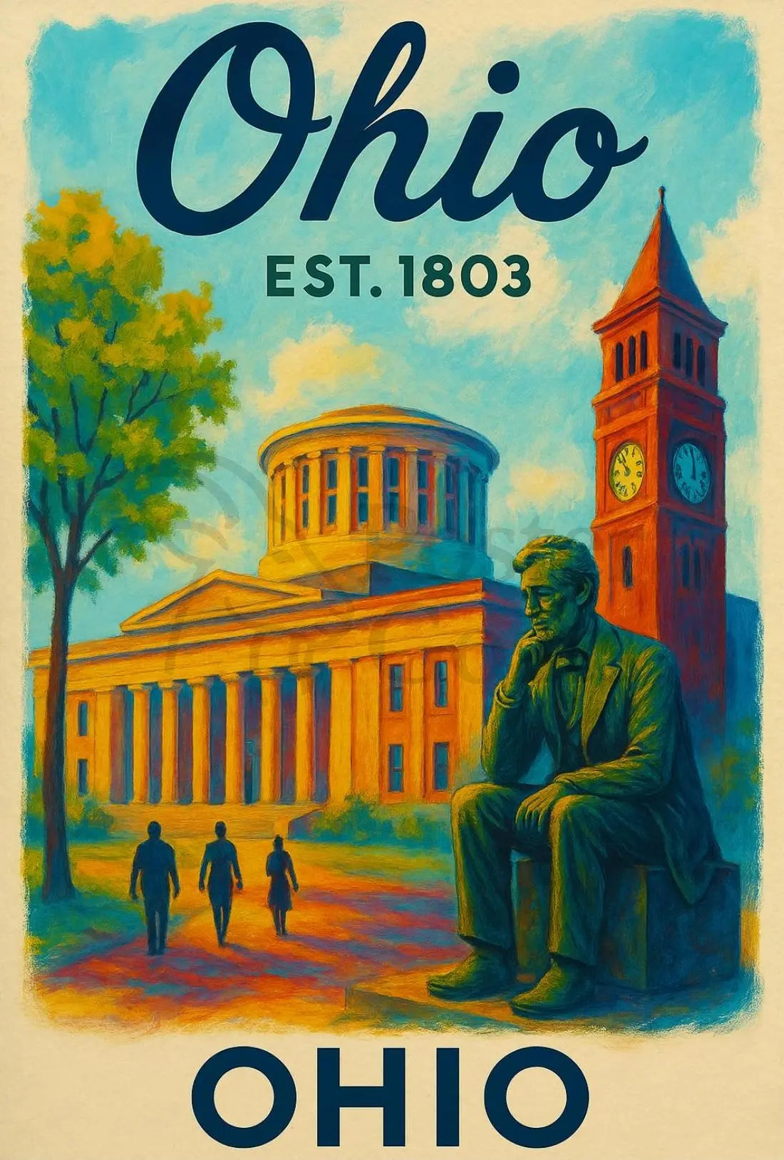 Ohio Heritage Pride Historical or Presidential Poster PosterGoat