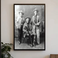 Old West Cowboy Trio Heritage Poster Wall Art Decor PosterGoat
