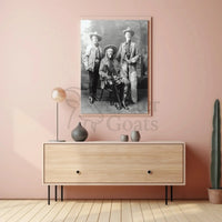 Old West Cowboy Trio Heritage Poster Wall Art Decor PosterGoat