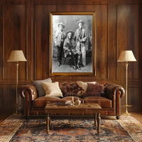 Old West Cowboy Trio Heritage Poster Wall Art Decor PosterGoat