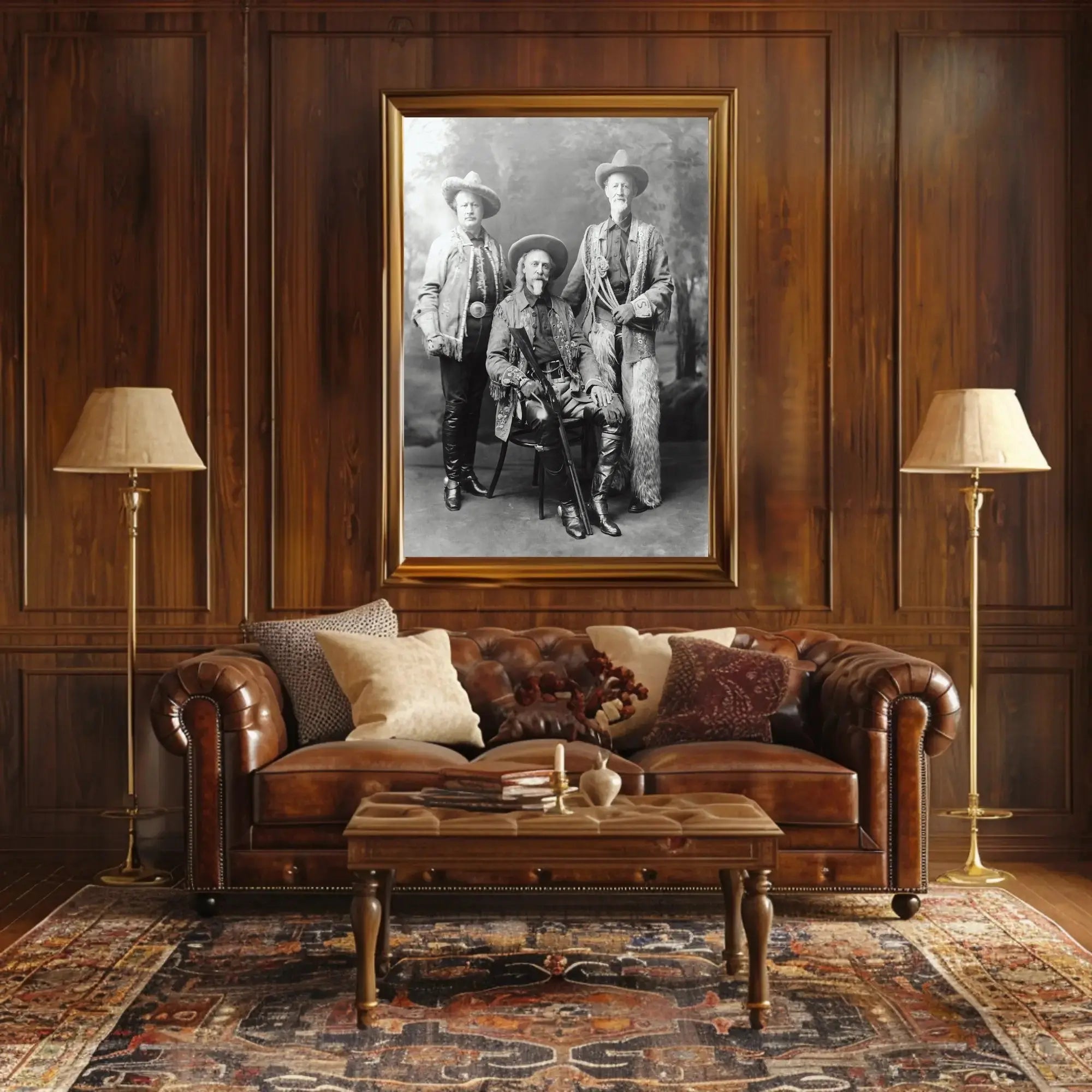 Old West Cowboy Trio Heritage Poster Wall Art Decor PosterGoat